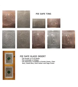 Classic 22" Pie Safe with Drawer &amp; Metal Inserts Door