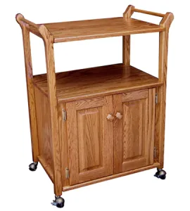 Utility Cart with Adjustable Shelf