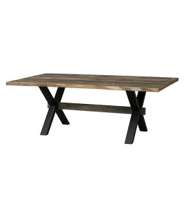 Live Edge El Dorado Trestle Dining Table - QUICK SHIP