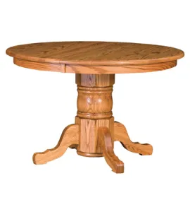 Traditional Single Pedestal Dining Table