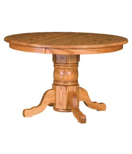Traditional Single Pedestal Dining Table