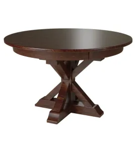 X-Base Single Pedestal Dining Table
