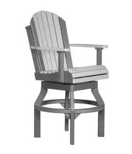 Poly Vinyl Adirondack Swivel Chair