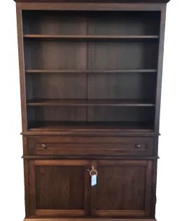 Alexis Bookcase with Bottom Doors, Hickory, FC-230 Onyx QUICK SHIP - 30% Off or Best Offer