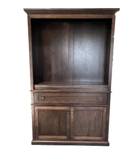Alexis Bookcase with Bottom Doors, Hickory, FC-230 Onyx QUICK SHIP - 30% Off or Best Offer