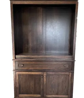 Alexis Bookcase with Bottom Doors, Hickory, FC-230 Onyx QUICK SHIP - 30% Off or Best Offer