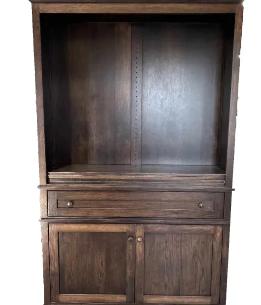Alexis Bookcase with Bottom Doors, Hickory, FC-230 Onyx QUICK SHIP - 30% Off or Best Offer