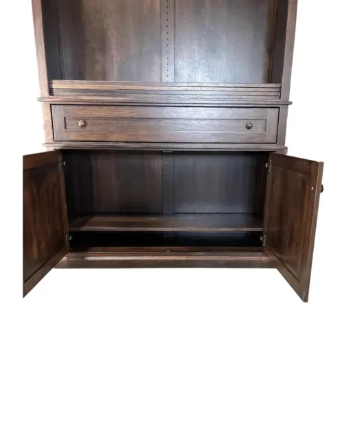Alexis Bookcase with Bottom Doors, Hickory, FC-230 Onyx QUICK SHIP - 30% Off or Best Offer