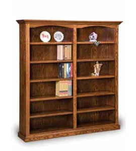 Hoosier Heritage 10 Shelf 6' Double Bookcase