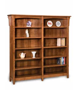 Bridger Mission 10 Shelf 6' Double Bookcase