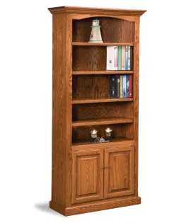 Hoosier Heritage 4 Shelf 2 Door Bookcase