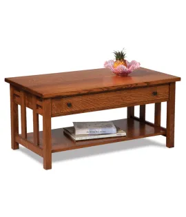 Kascade Open Coffee Table with Drawer