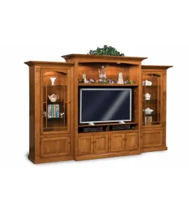 Manhattan Mission 3 Piece TV Wall Unit with Bookcases