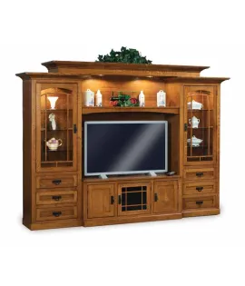 Manhattan Mission 6 Piece TV Wall Unit