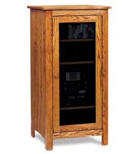 Mission Stereo Cabinet with 4 Shelves