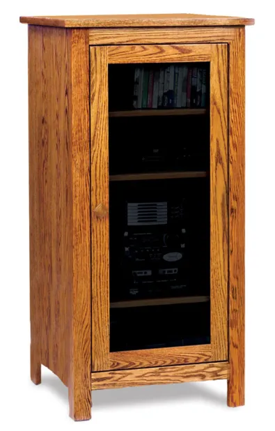 Mission Stereo Cabinet with 4 Shelves