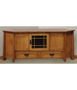 Modesto 69&quot; 3 Door 2 Drawer Corner TV Stand