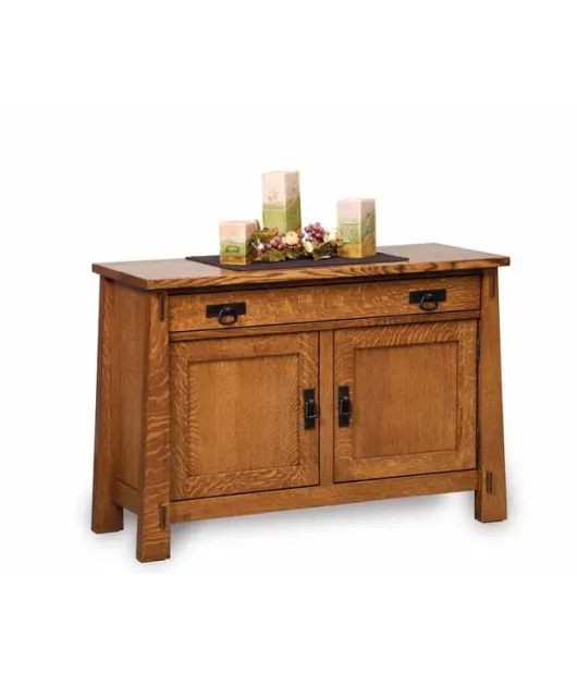 Modesto Enclosed Sofa Table with Drawer & Shelf