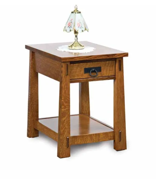 Modesto Open End Table with Drawer