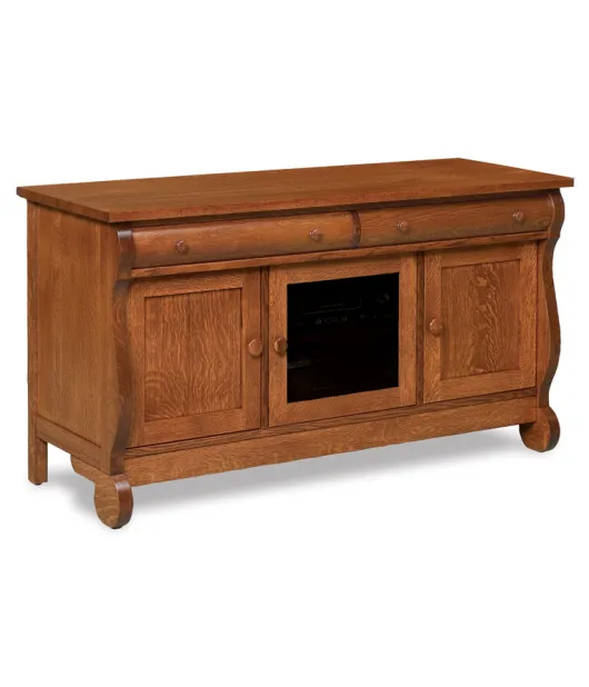Old Classic Sleigh 60" 3 Door 2 Drawer TV Stand