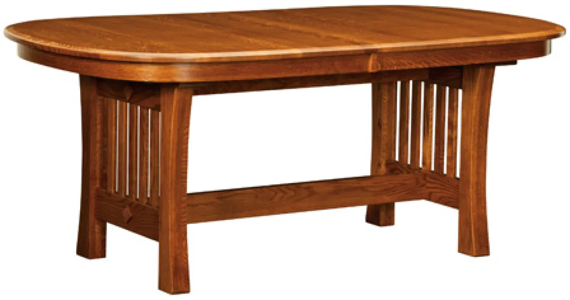 Arts & Crafts Trestle Dining Table