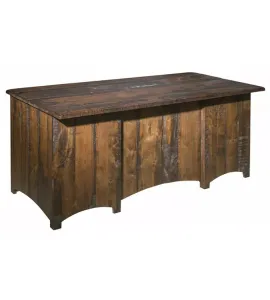 Barn Floor Double Pedestal Desk