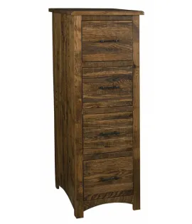 Barn Floor 4 Drawer File Cabinet