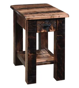 Barn Floor Chair Side Table