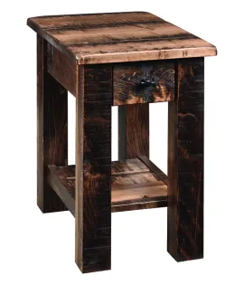 Barn Floor Chair Side Table