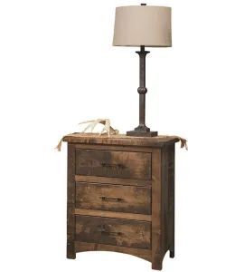 Barn Floor Mission 3 Drawer Night Stand
