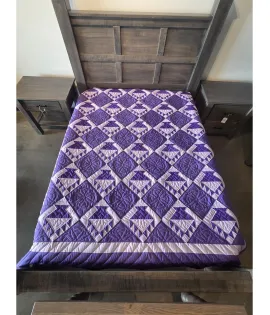 Amish Handmade Basket Pattern 90x106 Inches Quilt - QUICK SHIP
