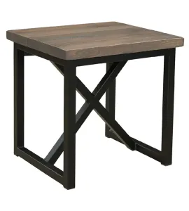 Boat Wood End Table