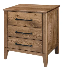 Brinkly 3 Drawer Nightstand
