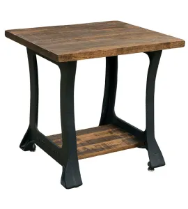 Cast Iron End Table
