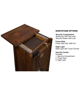 Arts &amp; Crafts Mission Night Stand - QUICK SHIP