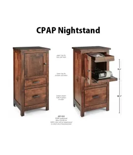 Atlantic C-PAP 2 Drawer 1 Door Nightstand