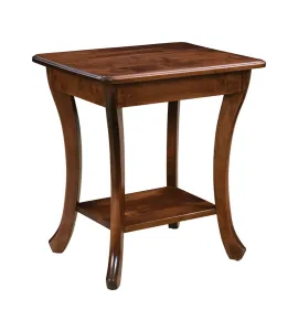 Curved Leg End Table