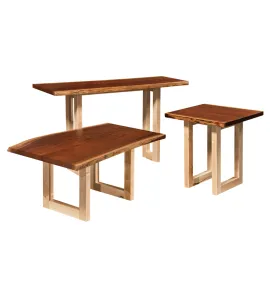 Kalispel Live Edge Occasional Table Set
