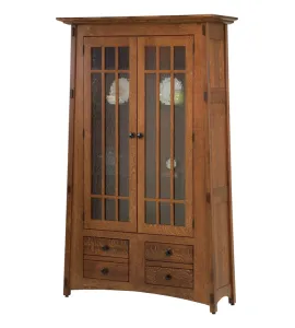McCoy Bookcase with Clear Glass