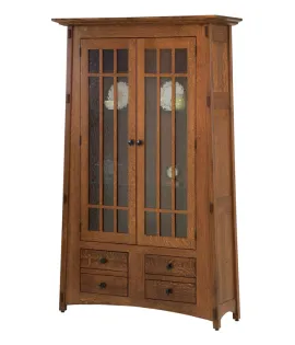 McCoy Bookcase with Clear Glass