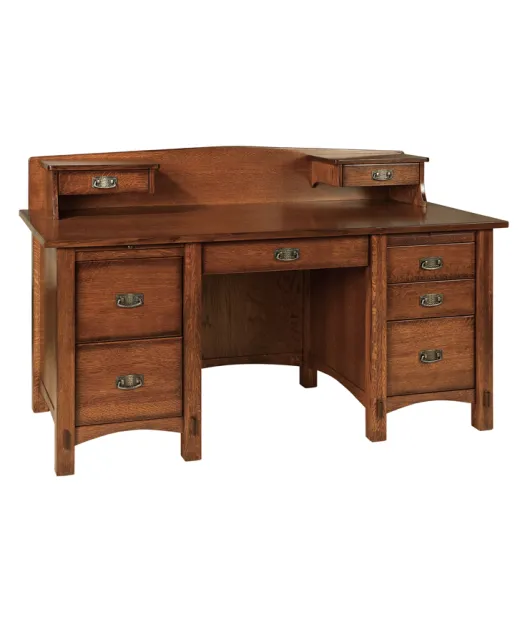 Springhill Pencil Drawer Desk with Topper