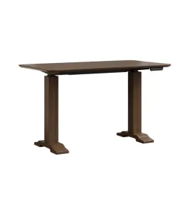 Dawsyn Adjustable Desk with Wood Base