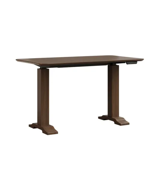 Dawsyn Adjustable Desk with Wood Base