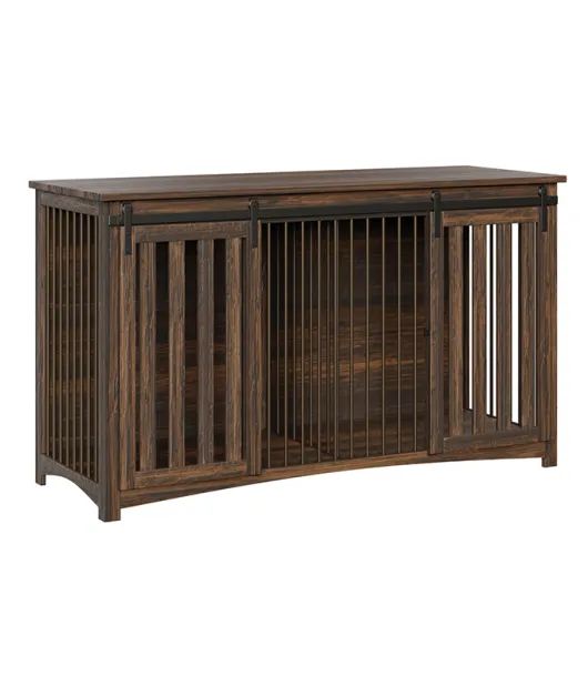 Legacy Large Dog Crate with Double Barn Door