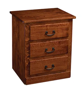 Dutch Quality 3 Drawer Night Stand