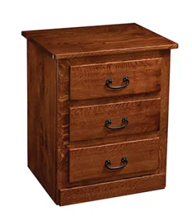 Dutch Quality 3 Drawer Night Stand
