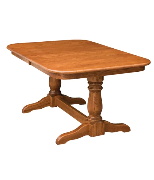 Dutch Double Pedestal Dining Table