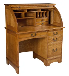 42" Noble Mission Rolltop Desk