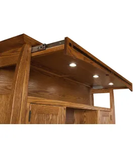 Boulder Creek Flattop Desk with Hutch
