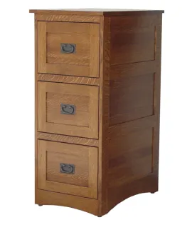 Deluxe 3 Drawer File Cabinet Mission Style